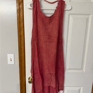 Elegant Backless Red Dress